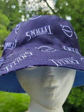 Titan Tennessee X Nissan Women Bucket Hat Reversible Light Blue/ Dark Blue